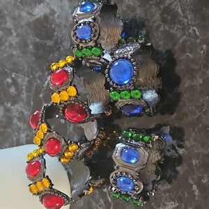 6 Jewel Tones Napkin Rings